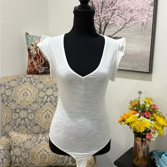 Altar'd State White Bodysuit Top - Picture 1 of 6